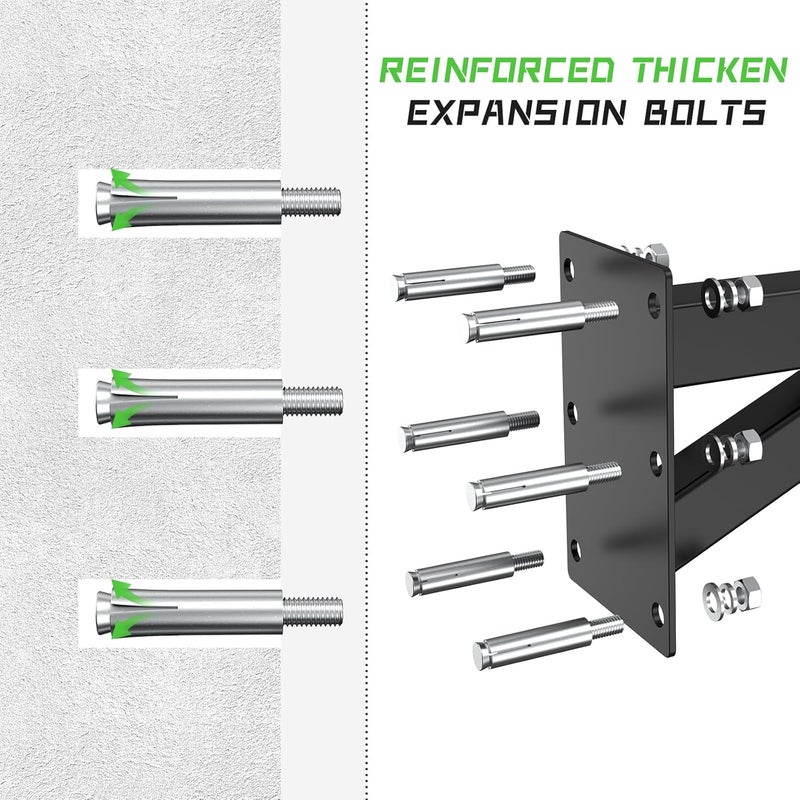 Eapele حامل حقيبة ثقيلة، حامل حائط قابل للتعديل لحقيبة الملاكمة للتدريب على الملاكمة ومواي تاي، حامل حقيبة ملاكمة قوي يتحمل 500 رطل لصالة الألعاب الرياضية المنزلية MMA، حامل حقيبة ملاكمة لتعليق الحقيبة - Image 5